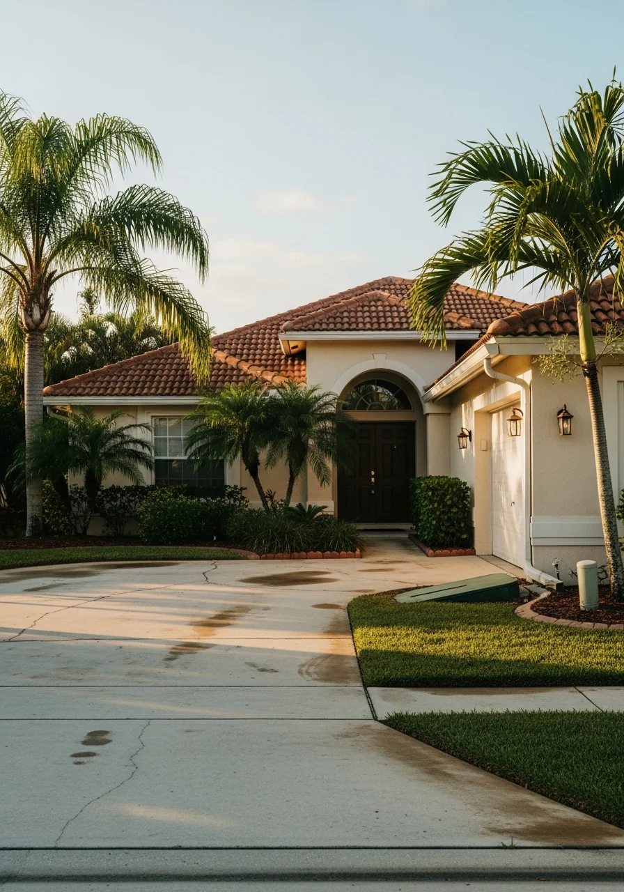 A Fort Myers residential property with typical suburban landscaping and architectural style common to the area.